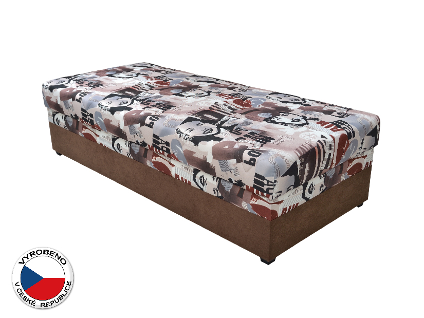 Jednolůžková postel (válenda) 90 cm Blanár Evelina (vzor News 08) (s roštem a matrací)