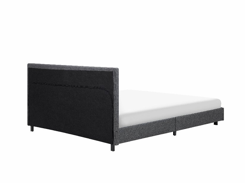 Manželská postel 160 cm ALVIA (s roštem) (šedá)