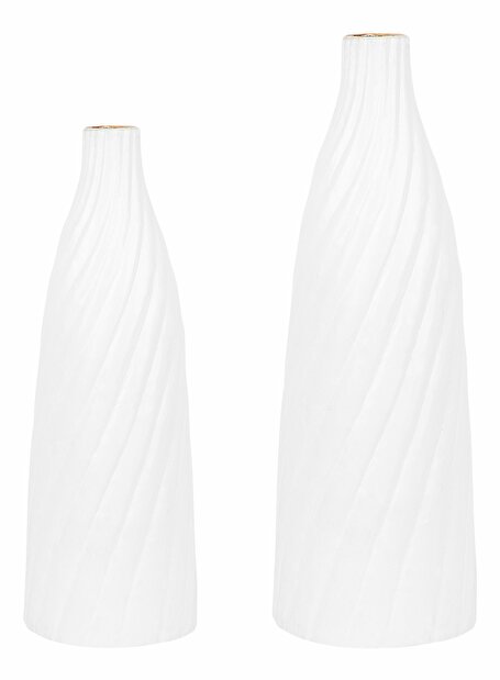 Váza FRONIA 54 cm (keramika) (bílá)