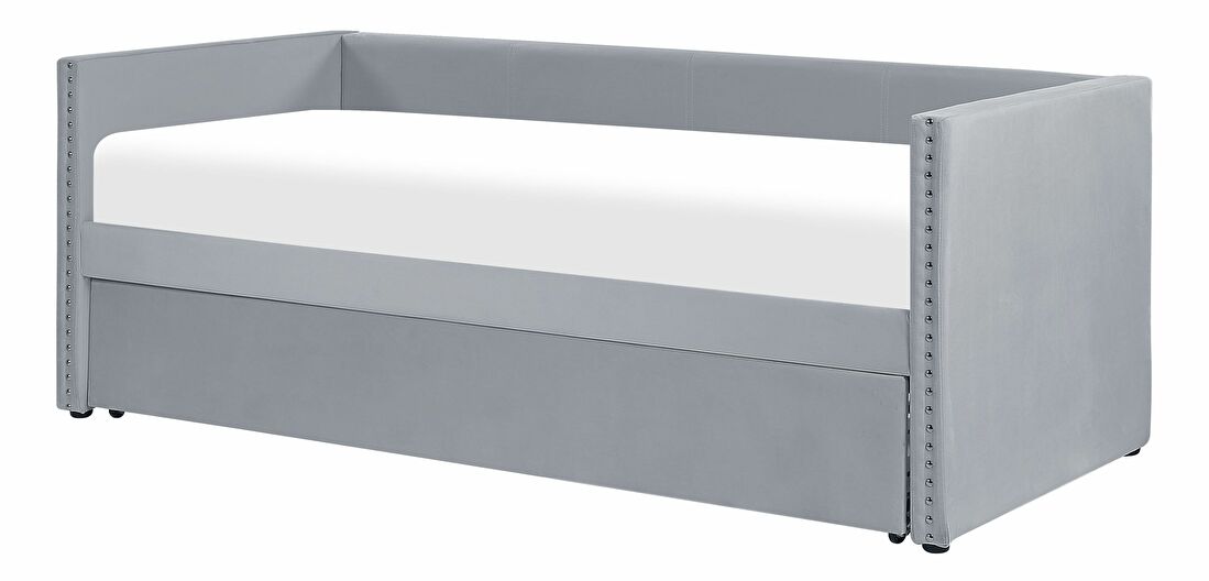 Rozkládací postel 80 cm TAYRO (světle šedá) (s rošty)