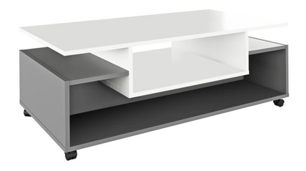 Konferenční stolek Dalo (bílá + grafit) výprodej