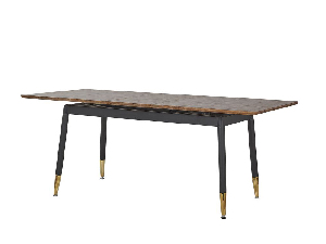 Jídelní stůl CALNARA (tmavé dřevo) (pro 6 až 8 osob)