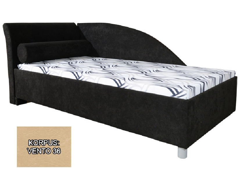 Jednolůžková postel (válenda) 90 cm Perla Plus (s rošty, bez matrací) (L) *bazar