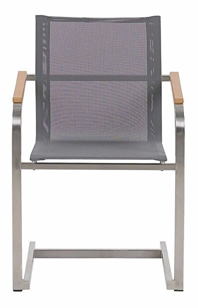 Zahradní set GROSSO/COLSO (beton) (laminát HPL) (šedé židle) (pro 6 osob)