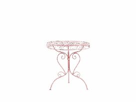 Zahradní stůl ALBORA (růžová)