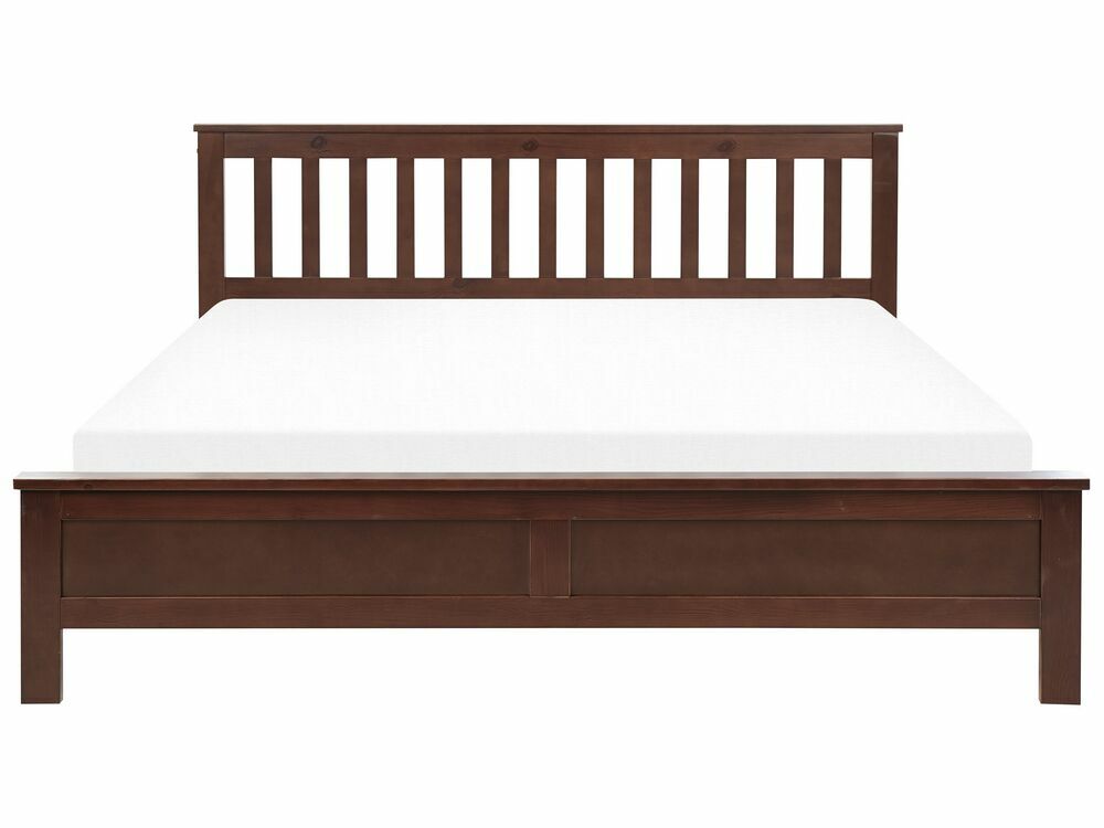 Manželská postel 180 cm Maye (tmavé dřevo)
