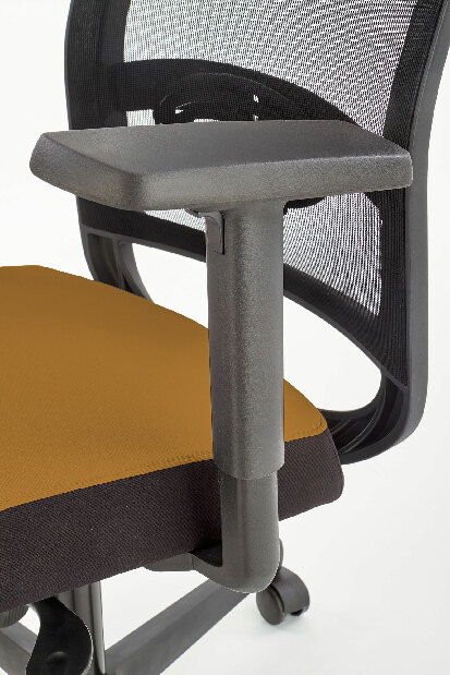 Kancelářská židle Galatta (černá + hořčicová)