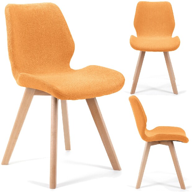 Jídelní židle Sivan (oranžová) (4ks)
