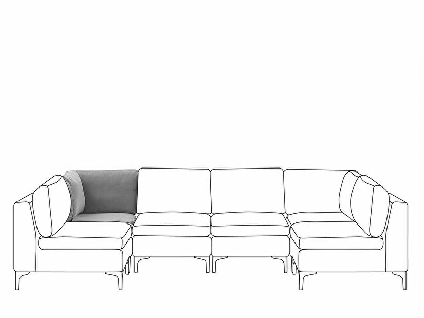 Rohový modul sedací soupravy EVENA (šedá)