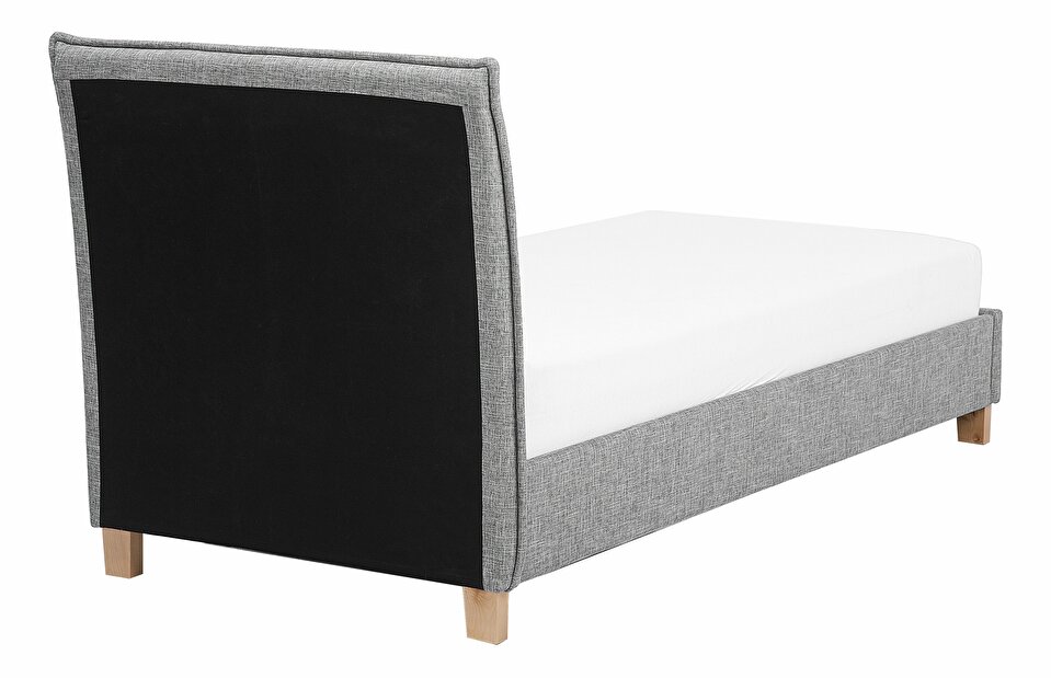 Jednolůžková postel 90 cm SANCHEZ (s roštem) (šedá)