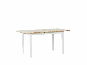 Jídelní stůl HOWTON (světlé dřevo + bílá) (pro 4 až 6 osob)