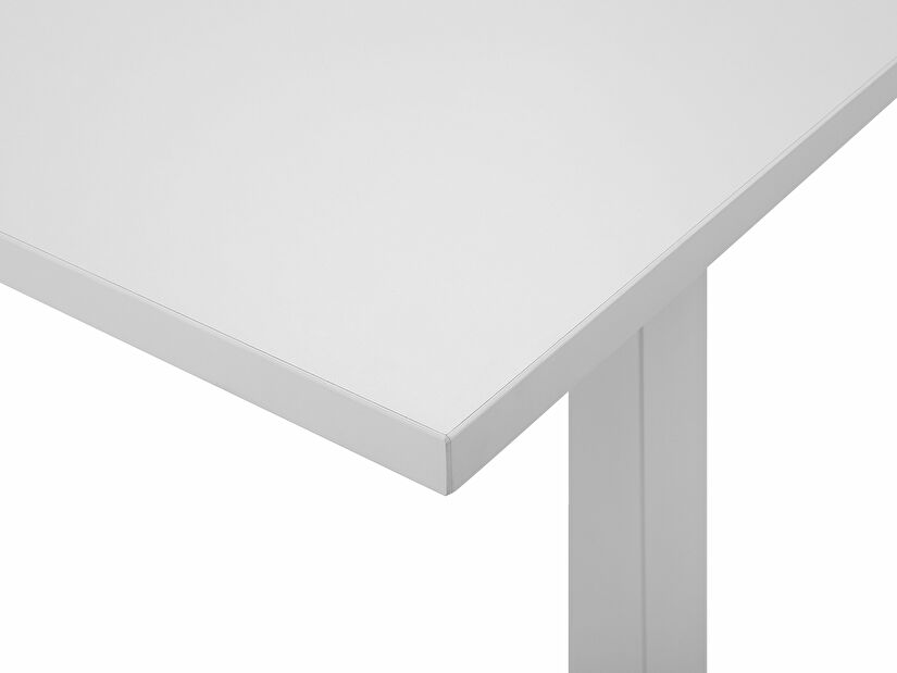 Psací stůl UPPER II (130 x 72 cm) (MDF) (bílá) (manuálně nastavitelný)