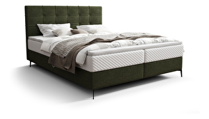 Jednolůžková postel 120 cm Infernus Bonell (tmavě zelená) (s roštem, s úl. prostorem)