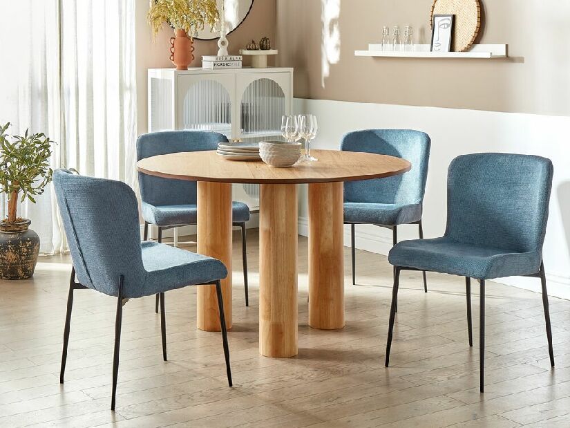 Set 2 ks jídelních židlí Adana (modrá)