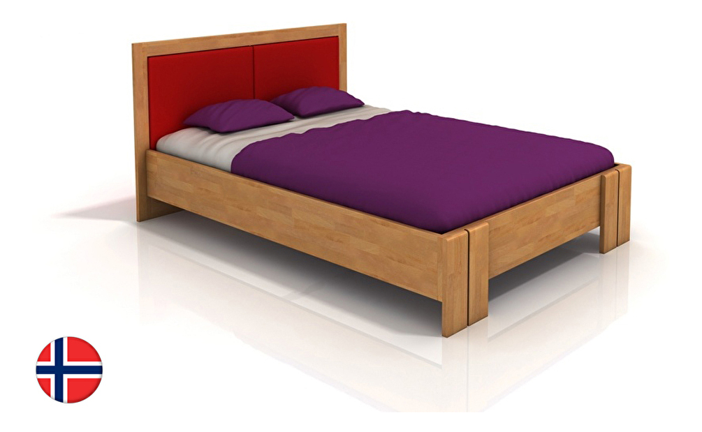 Manželská postel 200 cm Naturlig Manglerud High (buk)