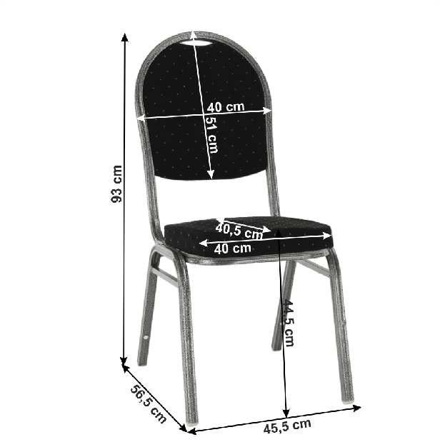 Jídelní židle Colibri 3 NEW (černá+ šedá)
