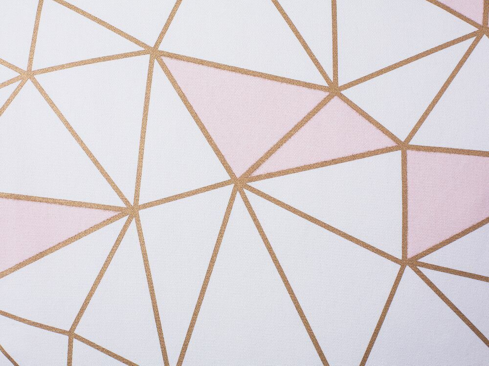 Set 2 ks. polštářů CLARIANA (růžové trojúhelníky)