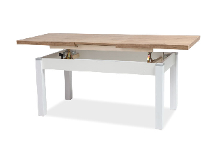 Konferenční stolek Kendall (dub lancelotový + bílá)