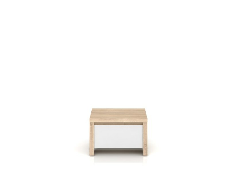Noční stolek BRW Kaspian KOM1S (dub sonoma + lesk bílý) *výprodej