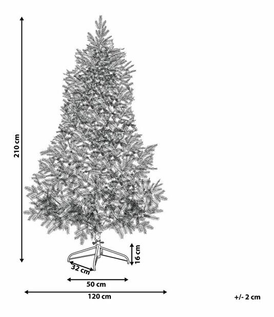 Vánoční stromek 210 cm Truett (zelená)