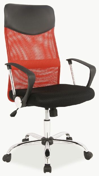 Kancelářská židle Arrivata (červené + černá)