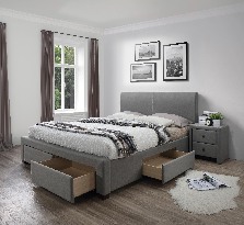 Manželská postel 180 cm Aldeia (s roštem a úl. prostorem)