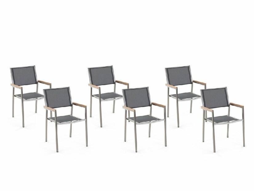 Set 6ks. židlí Grosso (šedá)