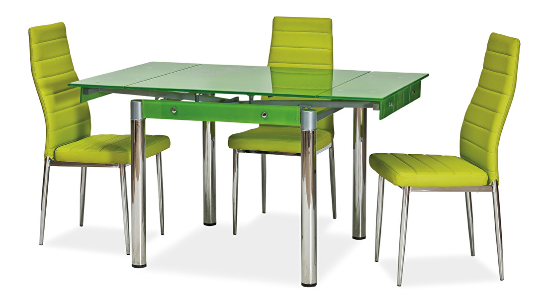 Jídelní stůl GD-082 zelený (pro 4 osoby)