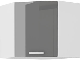 Rohová horní kuchyňská skříňka Saria 60 x 60 NAR G 60 (šedá)