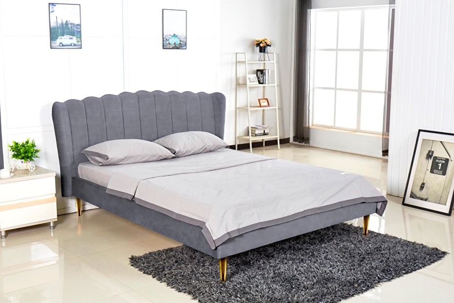 Manželská postel 160 cm Rosalie 160 (s roštem)