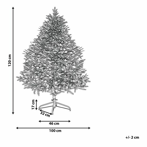 Vánoční stromek 120 cm Fergus (růžová)