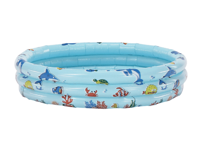 Nafukovací dětský bazén Leah (modrá + vzor)