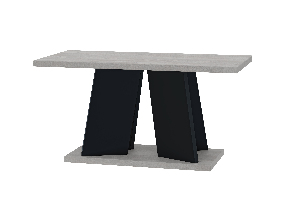 Konferenční stolek Mulnu (světle šedá + černá)
