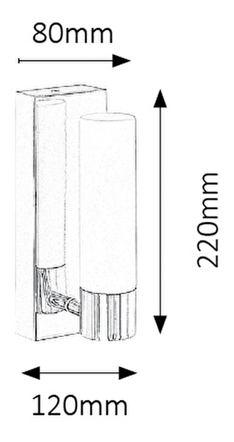 Koupelnové svítidlo Jim 5749 (chromová)