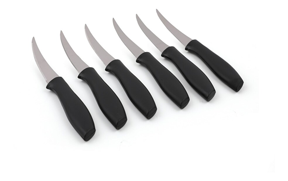 Sada nožů (6 ks.) Magna (černá + stříbrná)