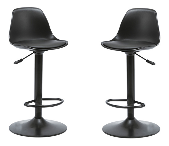 Set 2 ks. barových židlí Dobie (černá) *výprodej