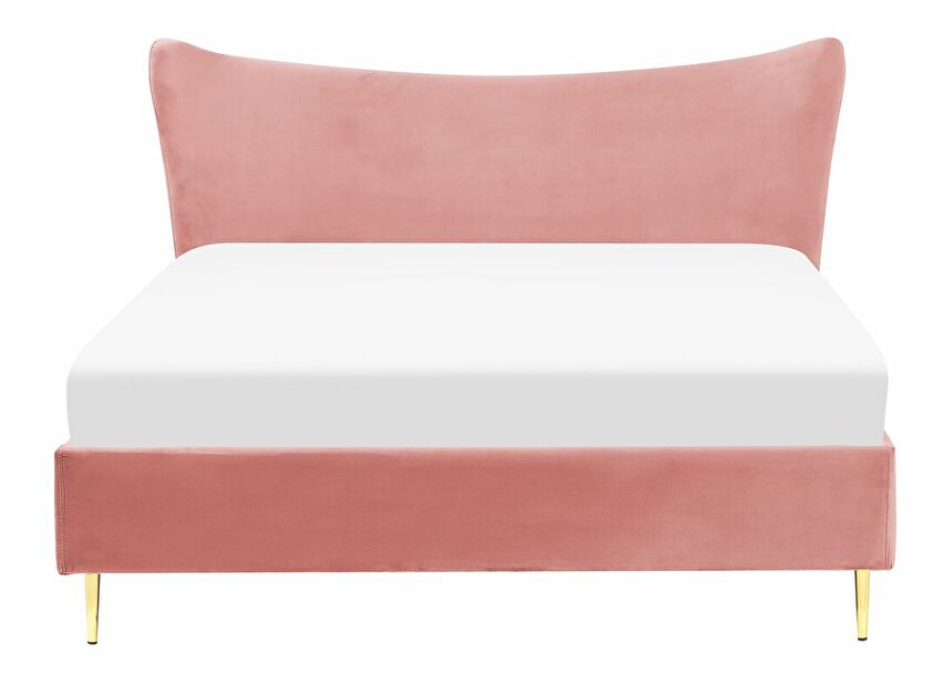 Manželská postel 160 cm Chaza (růžová)