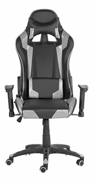 Kancelářská židle Kite (černá + stříbrná)