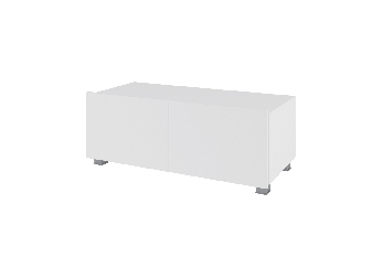 Tv stolek Calabria RTV 100 (bílá matná + lesk bílý)