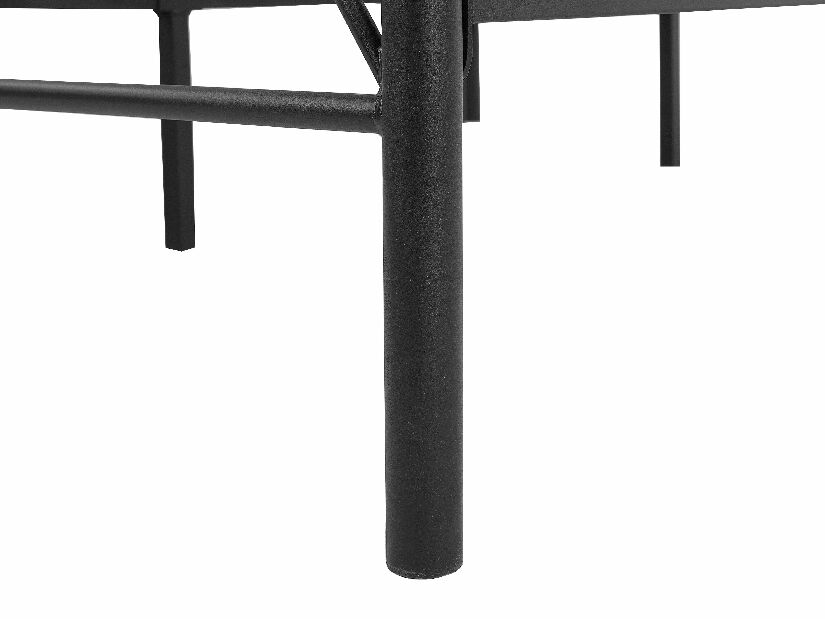 Manželská postel 180 cm DIROU (s roštem) (černá)