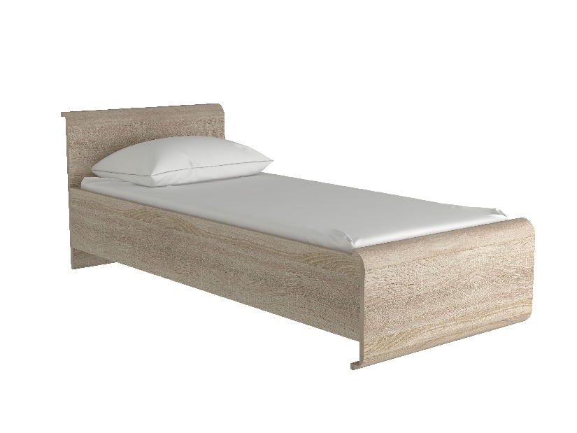 Jednolůžková postel 90 cm Lincoln (s roštem a matrací) (dub sonoma)
