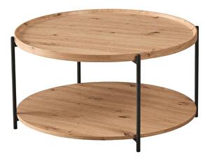 Konferenční stolek LAPIN (dub artisan + černá)