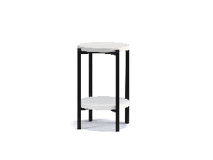 Konferenční stolek Sideria D (bílá matná)