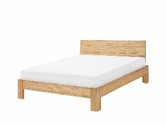 Manželská postel 160 cm ROYAL (s roštem) (světlé dřevo)