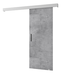 Posuvné dveře 90 cm Sharlene I (beton + bílá matná + černá)