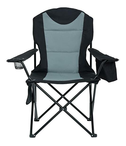 Kempová židle Futo (černá + šedá)