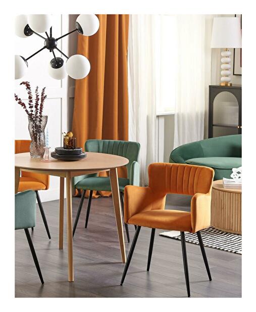 Set 2 ks jídelních židlí Shelba (oranžová)