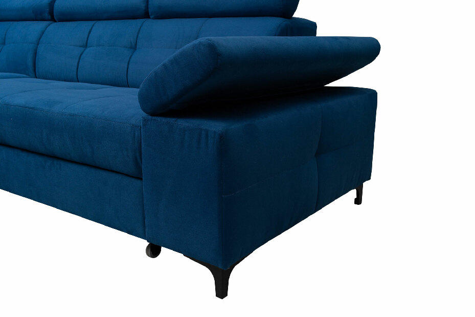 Rohová sedačka Nicholle (tmavě modrá) (L)