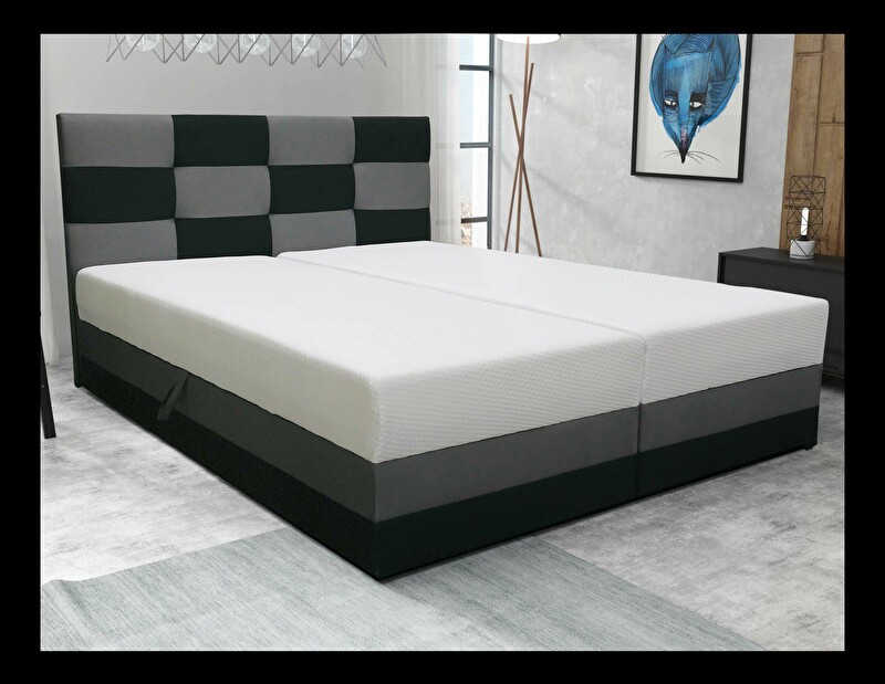 Manželská postel 140 cm Marion (s roštem a matrací) *výprodej