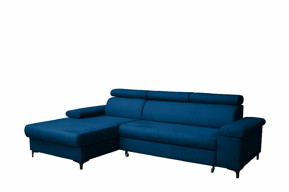 Rohová sedačka Felicita (tmavě modrá) (L)